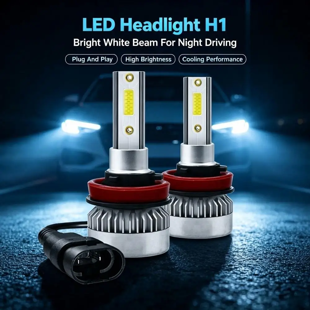 TXVSO8 H7 H11 HB3 HB4 LED Headlight Bulbs,6000K White Auto Front Headlamp Fog Light Replacement for Car SUV Truck Modification ﻿