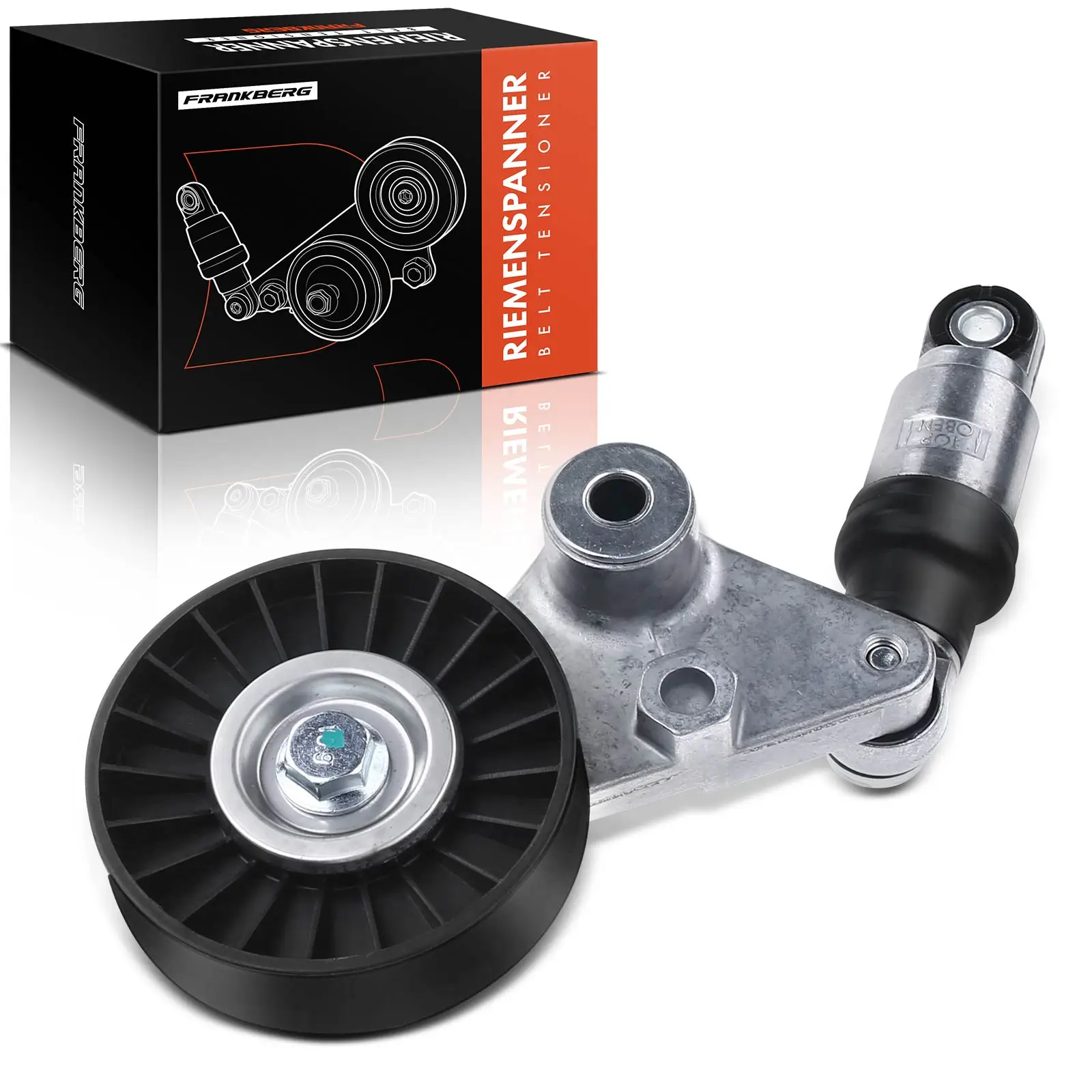 Frankberg 1x spanrol riemspanner voor Opel Astra G Omega B Vectra B C Zafira A Saab 9-3 4575478 5342456 9180809 1340530