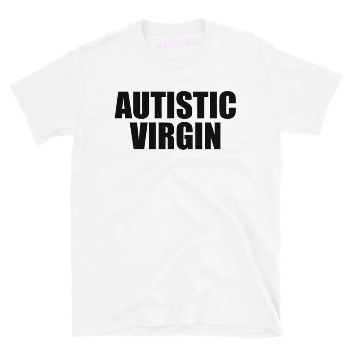 Autistic Virgin Unisex T-shirt Premium Cotton Oversized Men Letters Tee Shirts Ordinary Luxury Sweatshirts Man O-Neck Clothes