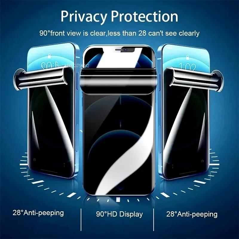 Privacy Hydrogel Film For OPPO Reno 4 5 6 7 8 9 10 11 12 SE 8T  Ace 2 3 Pro Plus 5G Anti-Spy Screen Protector