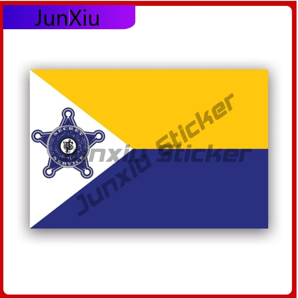 

Artistic Secret Service Flag Sticker Decal American Made Uv Protected U S Us Homeland Security Federal Law Enforcement Funny