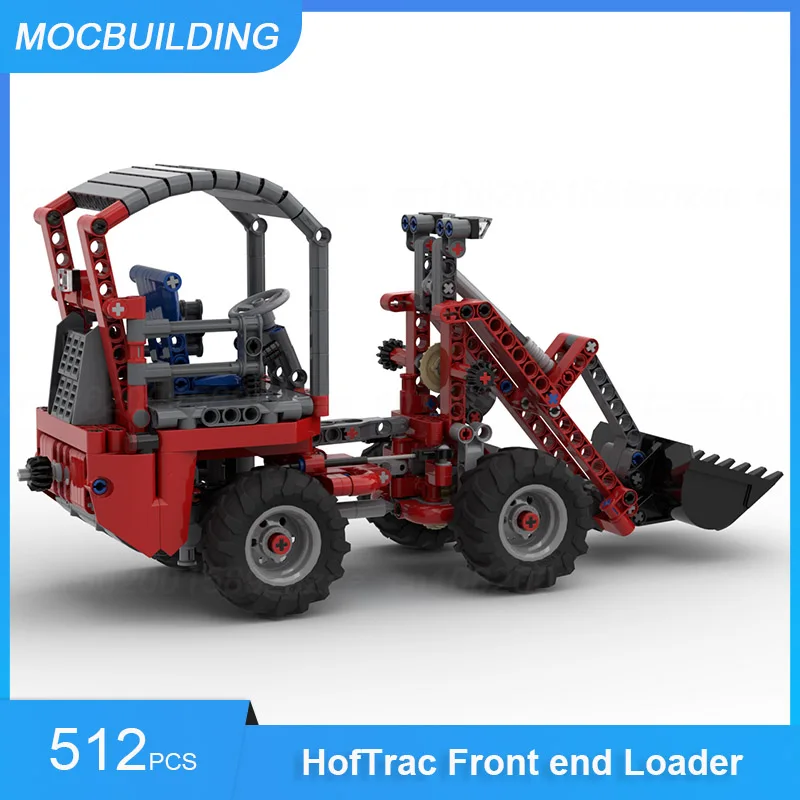 MOC Building Blocks HofTrac Front end Loader For Farm Equipment Model DIY Assemble Bricks Creative Collection Toys Gifts 512PCS