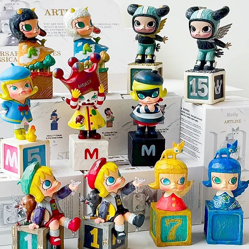 Original  Anime Figures Molly Figurine Anniversary Sculpture Classic Return 2 Series Figure Model Pvc Birthday Gift For Kids