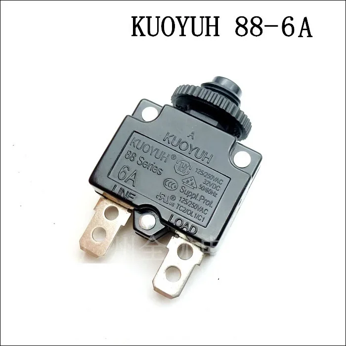 Circuit Breakers KUOYUH Overcurrent Protector Overload Switch 88 Series 6A