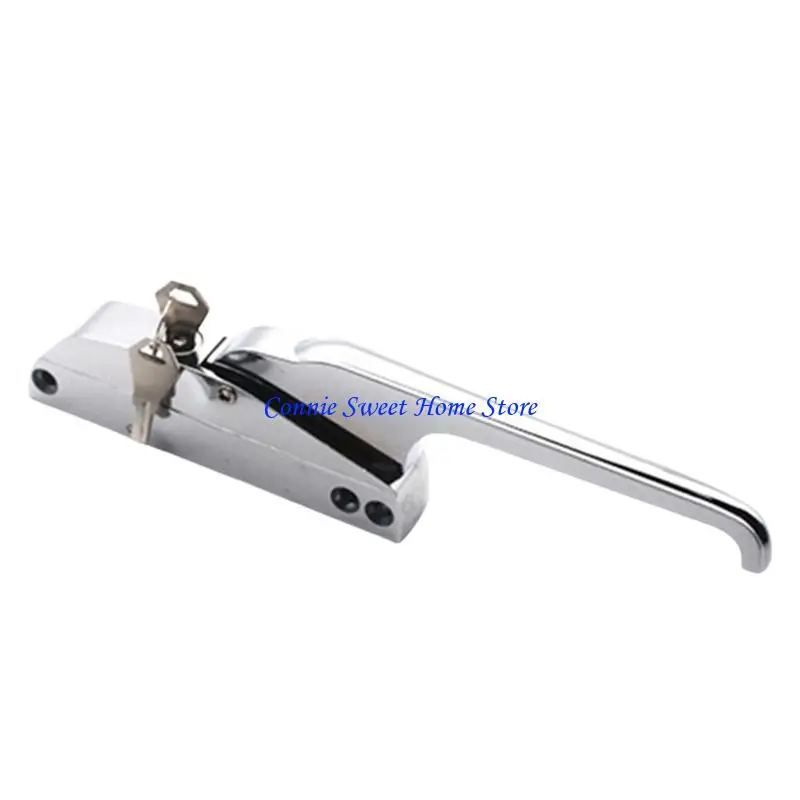 

LXAF Heavy Duty Walk In Fridge Door Handle Secure Latches Walk In Coolers Handle Simple to Use for Food Processing Facilities