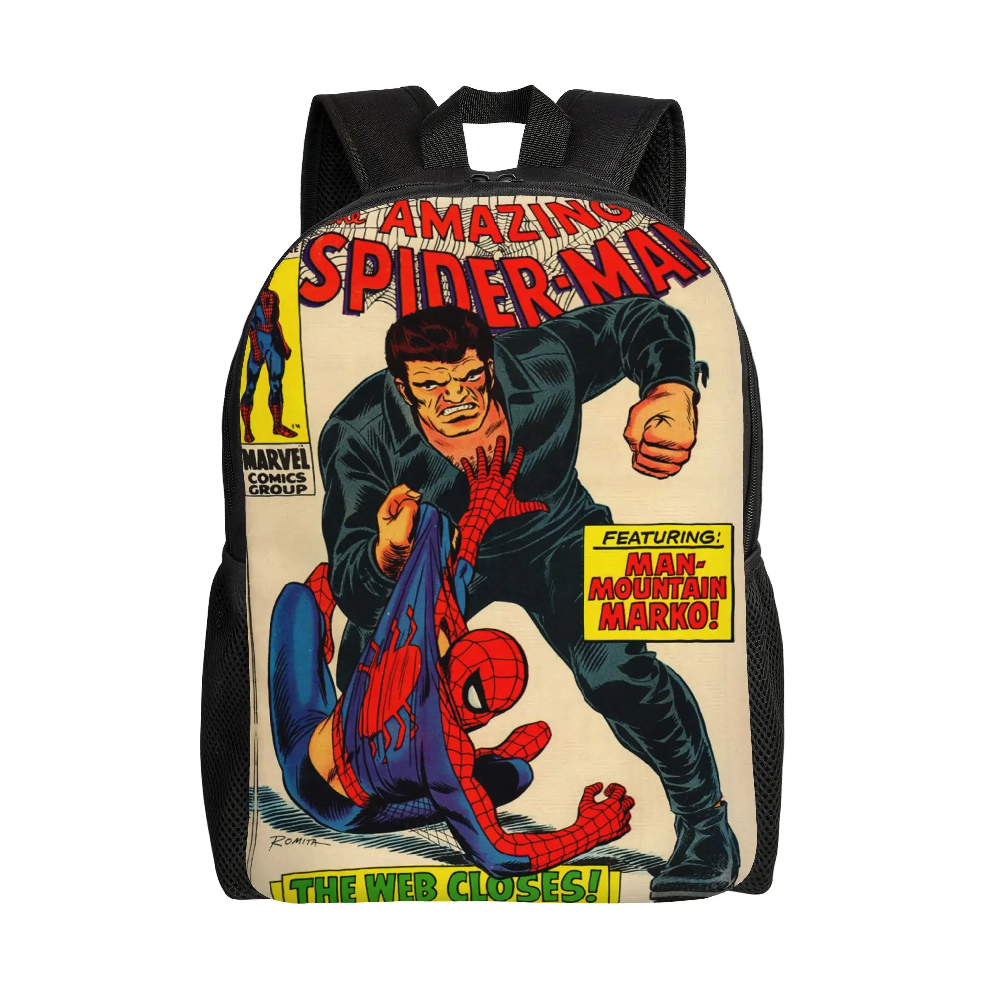 

Модный рюкзак Amazing Spider-Man, спортивный студенческий рюкзак Spiderman для мужчин и женщин, холщовые сумки для ноутбуков
