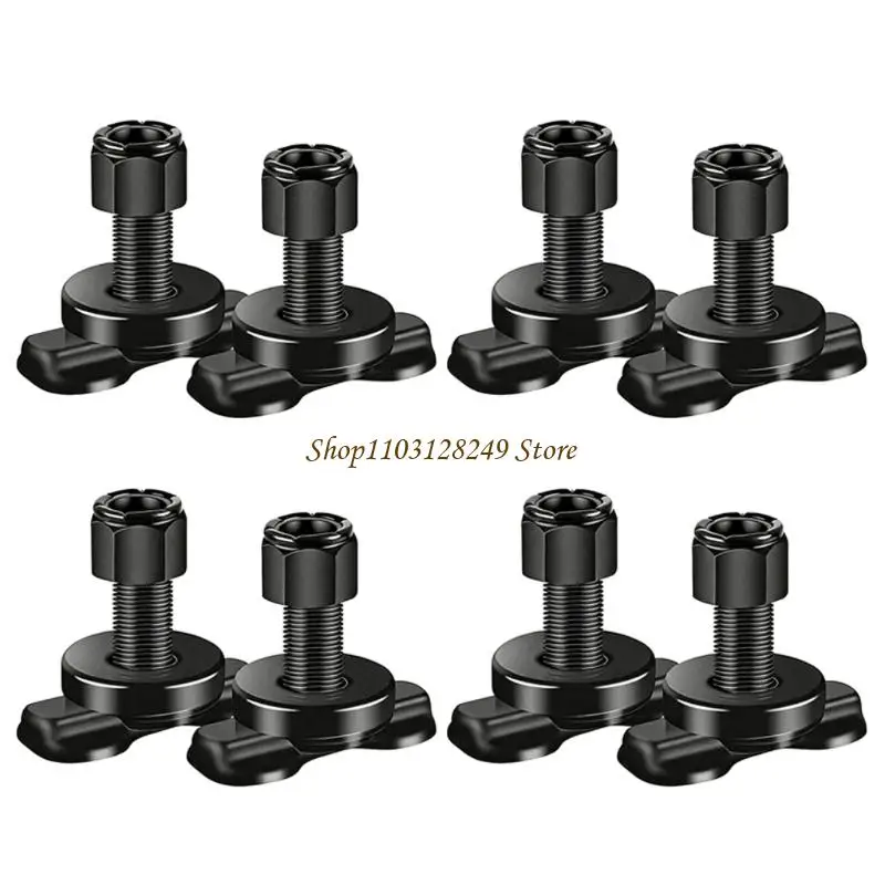 N5KD 8 Pieces Weather Resistant L Track Mounting Rails For Outdoor Gear And Equipment Storage