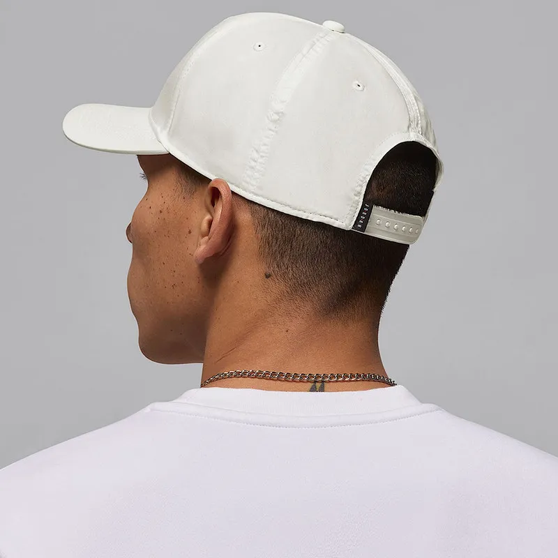 Jordan Nike New White Moisture-wicking Semi-brimmed Baseball Cap with Visor HJ0627-133 - view 2