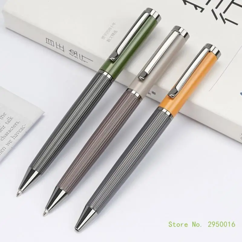 Metal Ballpoint Pen Twist to Open/Close Business Signing Pen Smooth to Write for Office Restaurant Hotel Reception