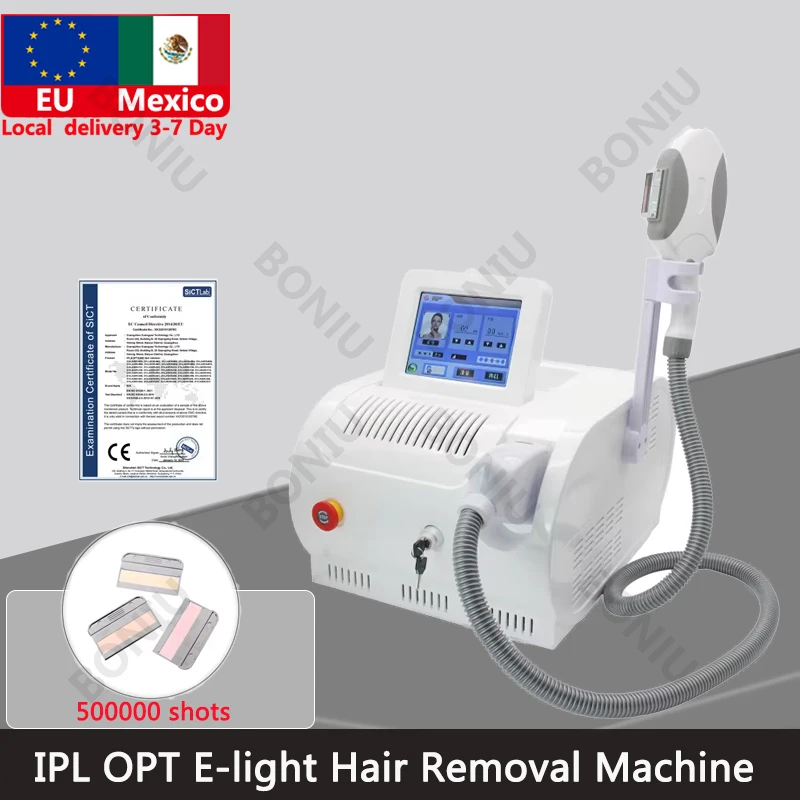 2024 Best Sale 500000 Shots Ipl Laser Hair Removal Device Opt Skin Care Band Ce Hair Washing Skin Rejuvenation Machine