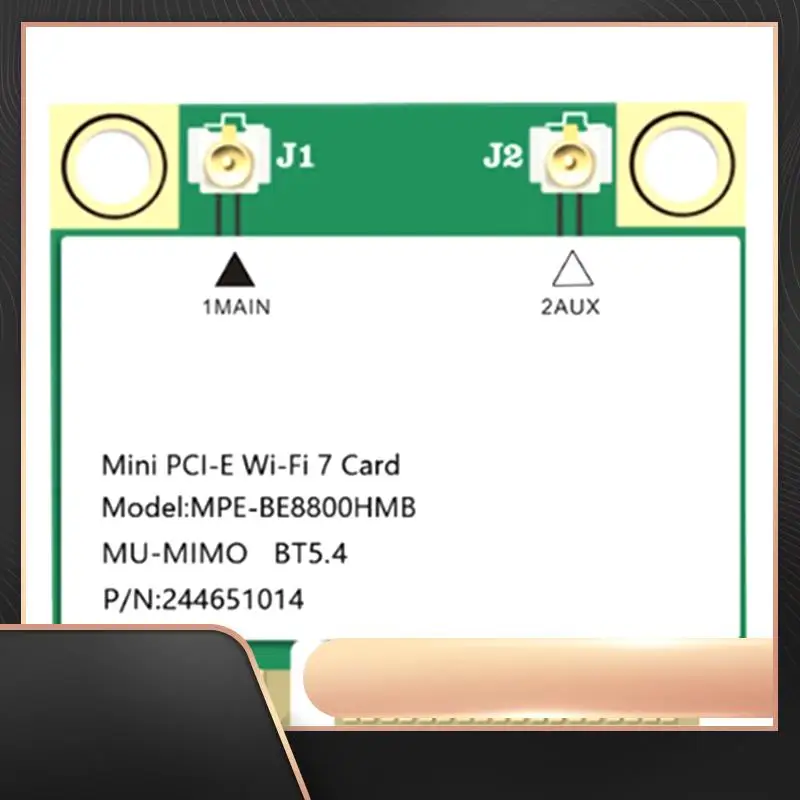 

BE200 Wi-Fi 7 Mini-Pcie адаптер трехдиапазонная беспроводная сетевая карта 8774M 2,4G/5G/6Ghz Wi-Fi 7 для Win10/11-N34R