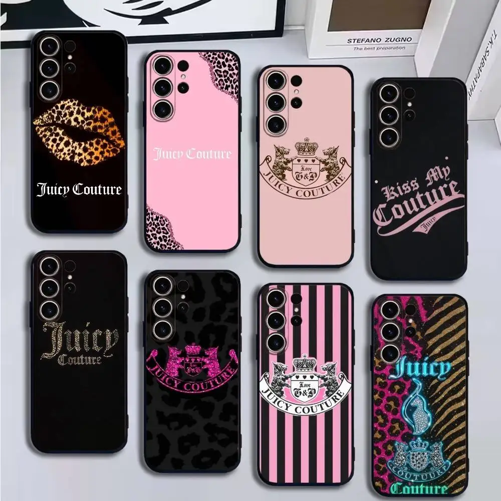 

j-juicy couture leopard Phone Case For SamsungS25,24,21,22,23,30,Ultra,20,Plus,Fe,Lite,Note,10,9,Soft Black Cover