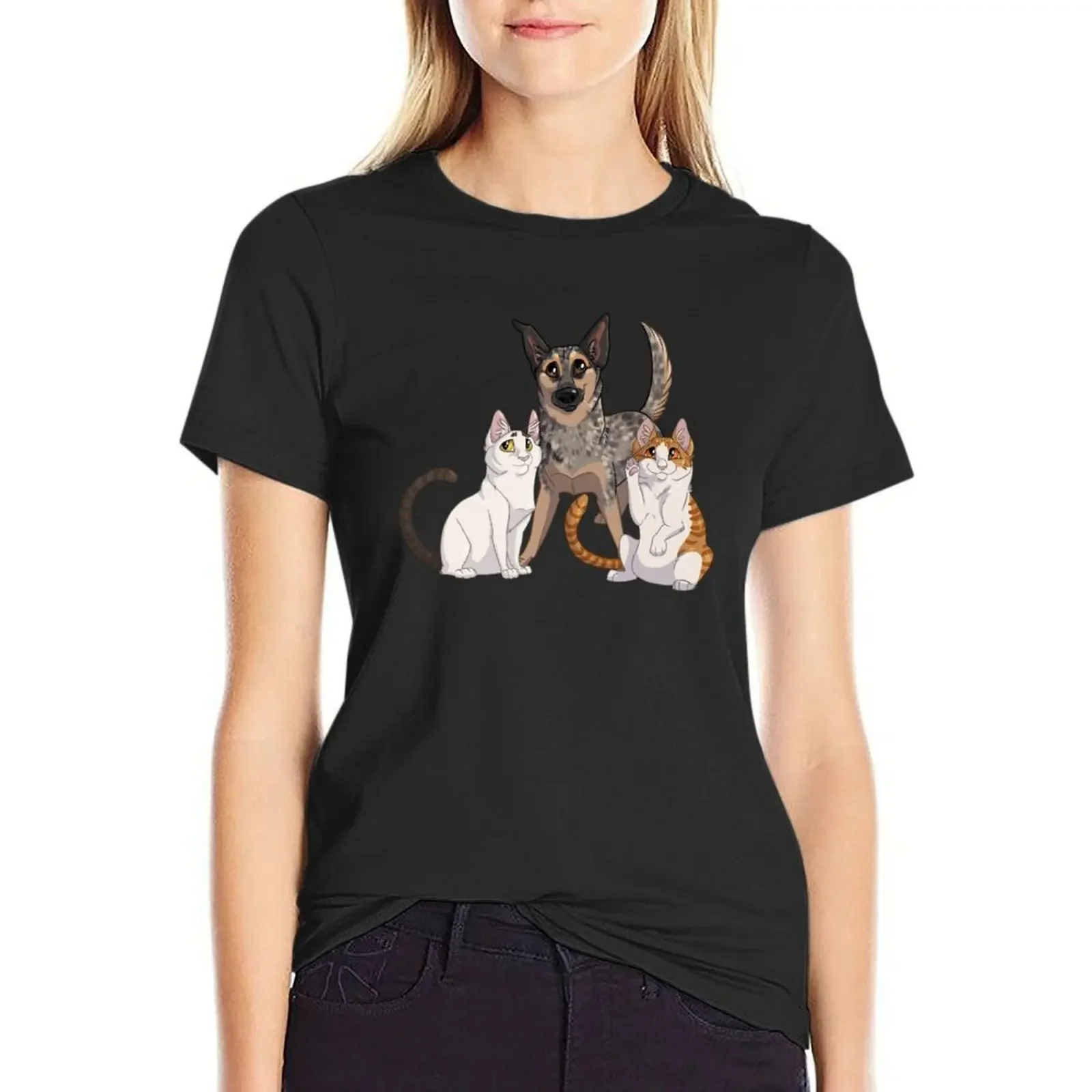 

Eli, Gridley and Oliver T-Shirt Short sleeve tee Blouse shirts graphic tees t shirts for Womens