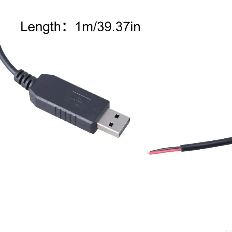H052 USB2.0 Male Plug 2pin Câble en queue cochon avec interrupteurs Câble USB 12V 0,5A