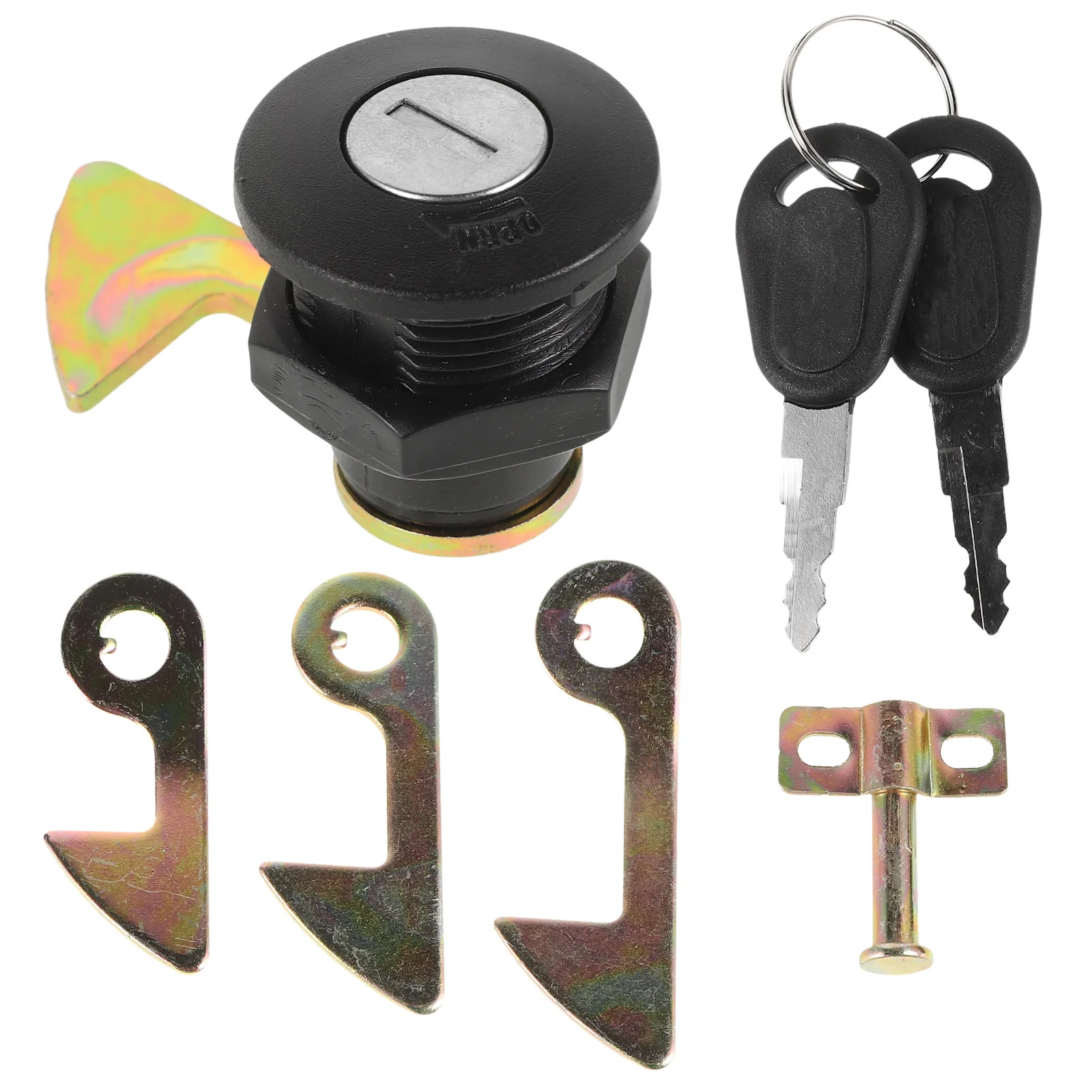 

1Set Motorcycle Rear Luggage Trunk Lock Zinc Alloy Tail Lock Hook Design for Electric Scooters Mopeds Motorcycles Atv