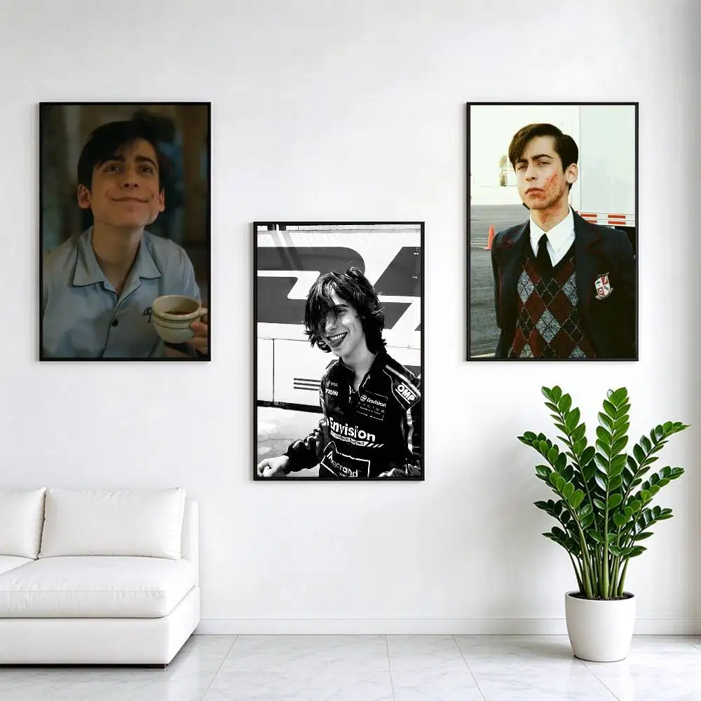 Aidan Gallagher  Poster Waterproof Wall Art Sticker For Bar Living Room Vintage Decor High Quality Print Gift