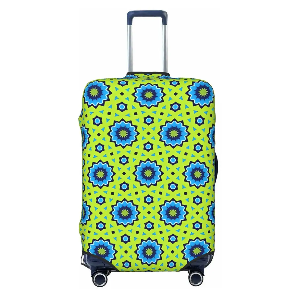 

The Sky Blue Words Suitcase Cover Strectch Travel Protection Luggage Accesories Vacation
