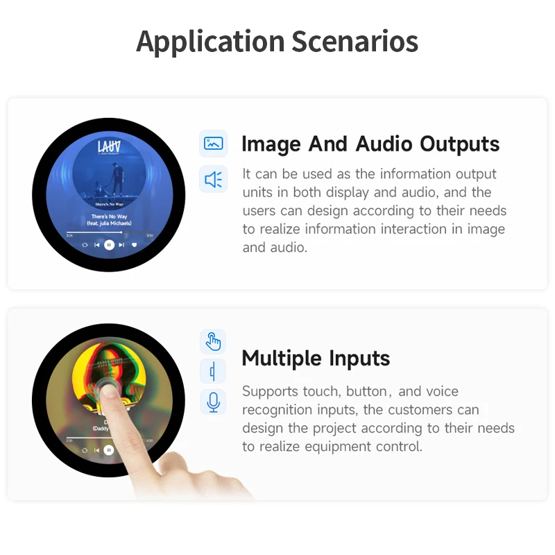 Picture 4: ESP32-S3 1.85 Inch Round Display Development Board Supports WiFi & Bluetooth 32-bit LX7 Dual-core Processor 360x360 Screen