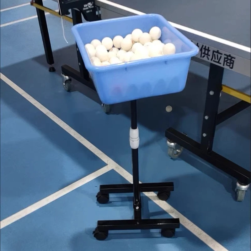 Movable Table Tennis Multi Ball Basin Large Capacity Ping Pong Coach Car Portable Balls Box Professional Sports Accessories