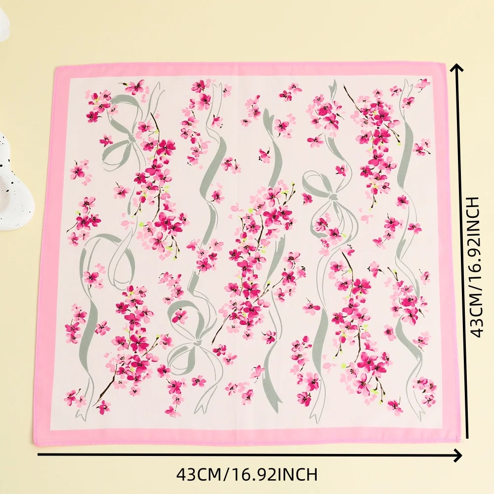 3 paczki artykułów ślubnych, pamiątki ślubne, prezenty na Dzień Matki, chusteczki z kwiatami z czystej bawełny, miękkie małe jedwabne szaliki, ręczniki przeciwpotne