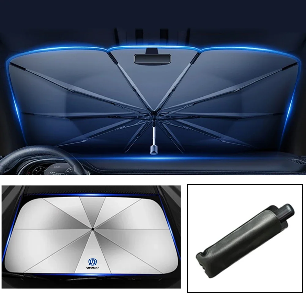 

Car Sunshade Umbrella Sun Shade Protector Parasol Summer Sun Interior Windshield for Changan CS75 CS95 CS35 CX20 CX30 UNI-V iDD