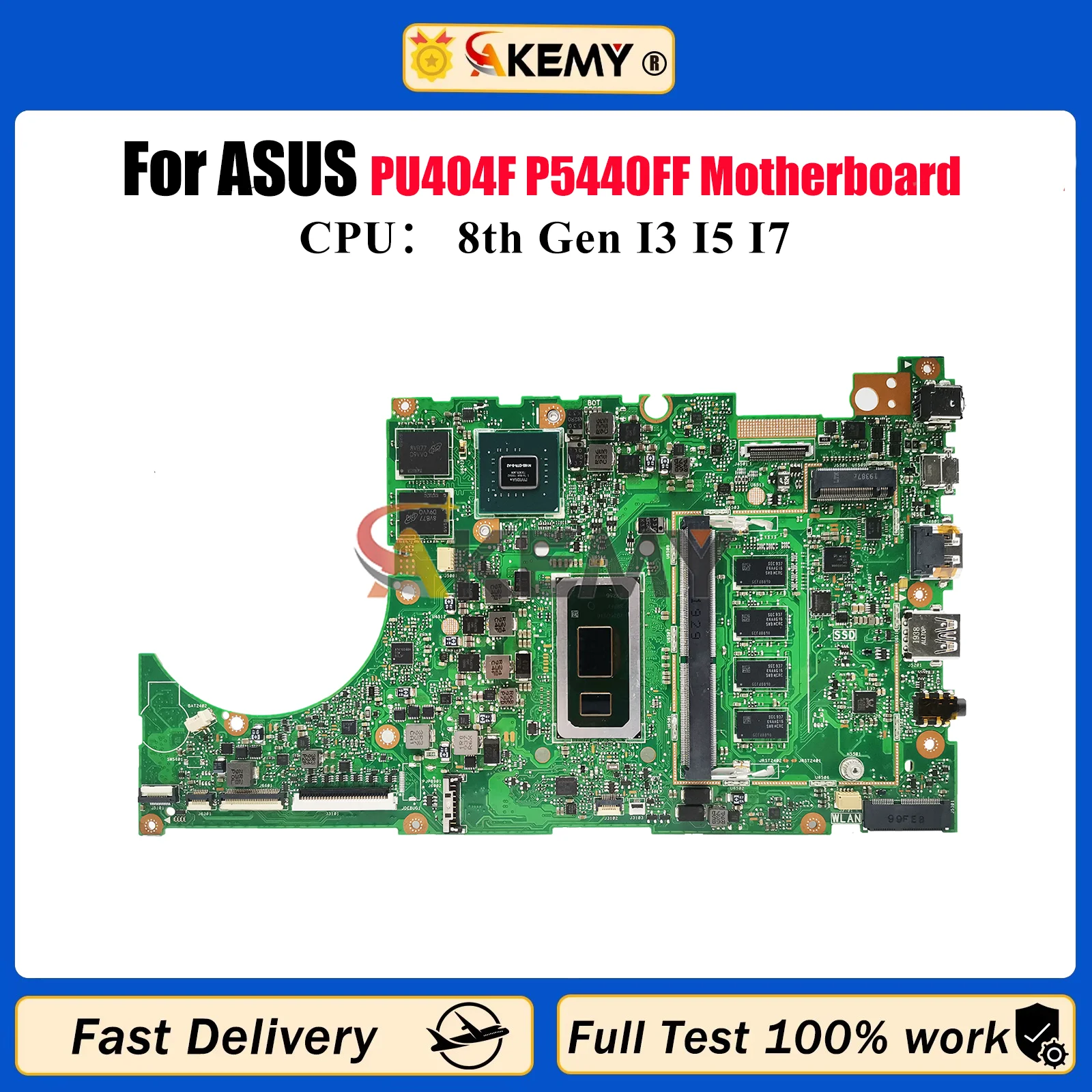 

P5440FF Laptop Motherboard For ASUS ProArt P5440F PU404F P5440FF Notebook Mainboard With I3 I5 I7 CPU 100% tests OK fast ship