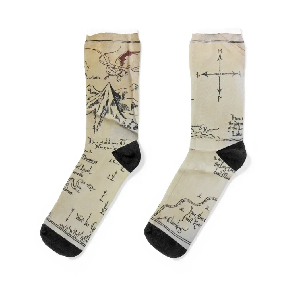 

Thorin's Map Socks cycling warm winter Rugby soccer anti-slip Socks Male Women's