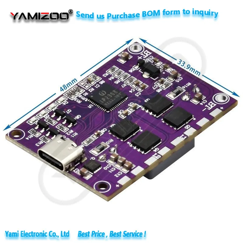 IP2368 Bi-directional High Power Charging Module RechaRgeable Battery CirCuit Board Kit Pd100w ElEvatEd Voltage Fast Chargi