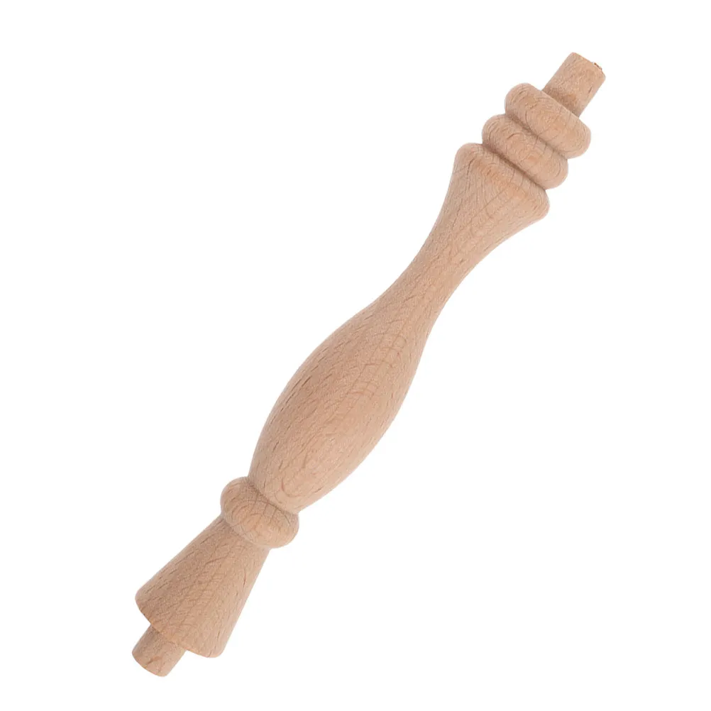 6.48x1.18 Inch Unpainted Solid Wood Balusters Roman Column Design Staircase Spindles for Porch Patio Garden Indoor Outdoor