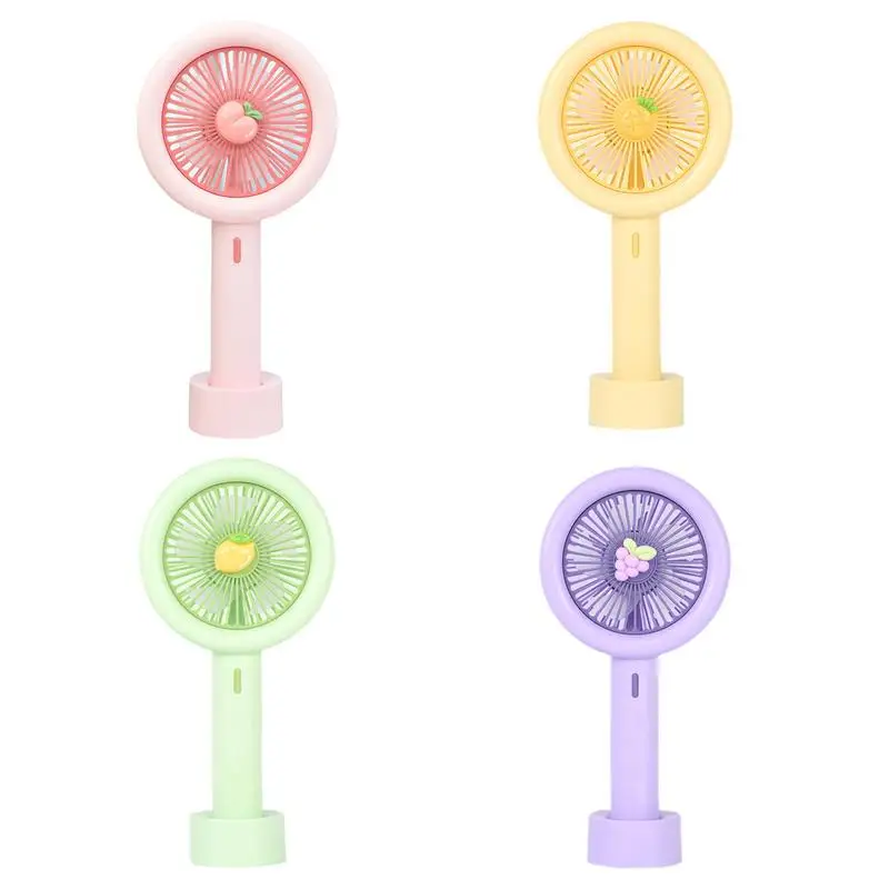 

Cute USB Mini Fan Portable Handheld Fan Rechargeable Mini Handy Fan Pocket Size Low Noise Small Electric Fan for Home Office