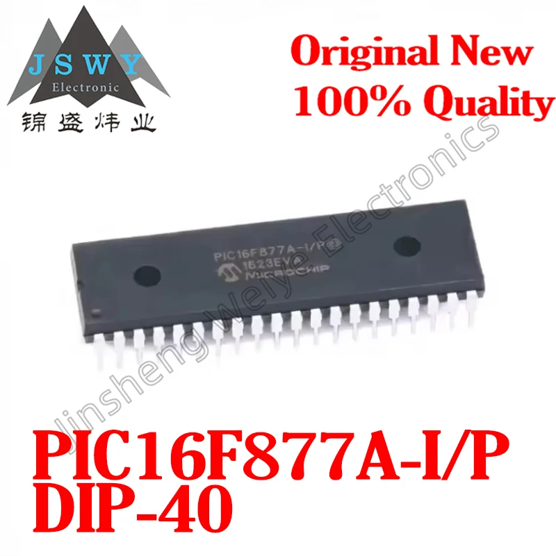 

(1/20 Piece) PIC16F877A-I/P PIC16F877 DIP-40 8-bit CMOS Microcontroller 100% Original Product Spot Ships Fast!