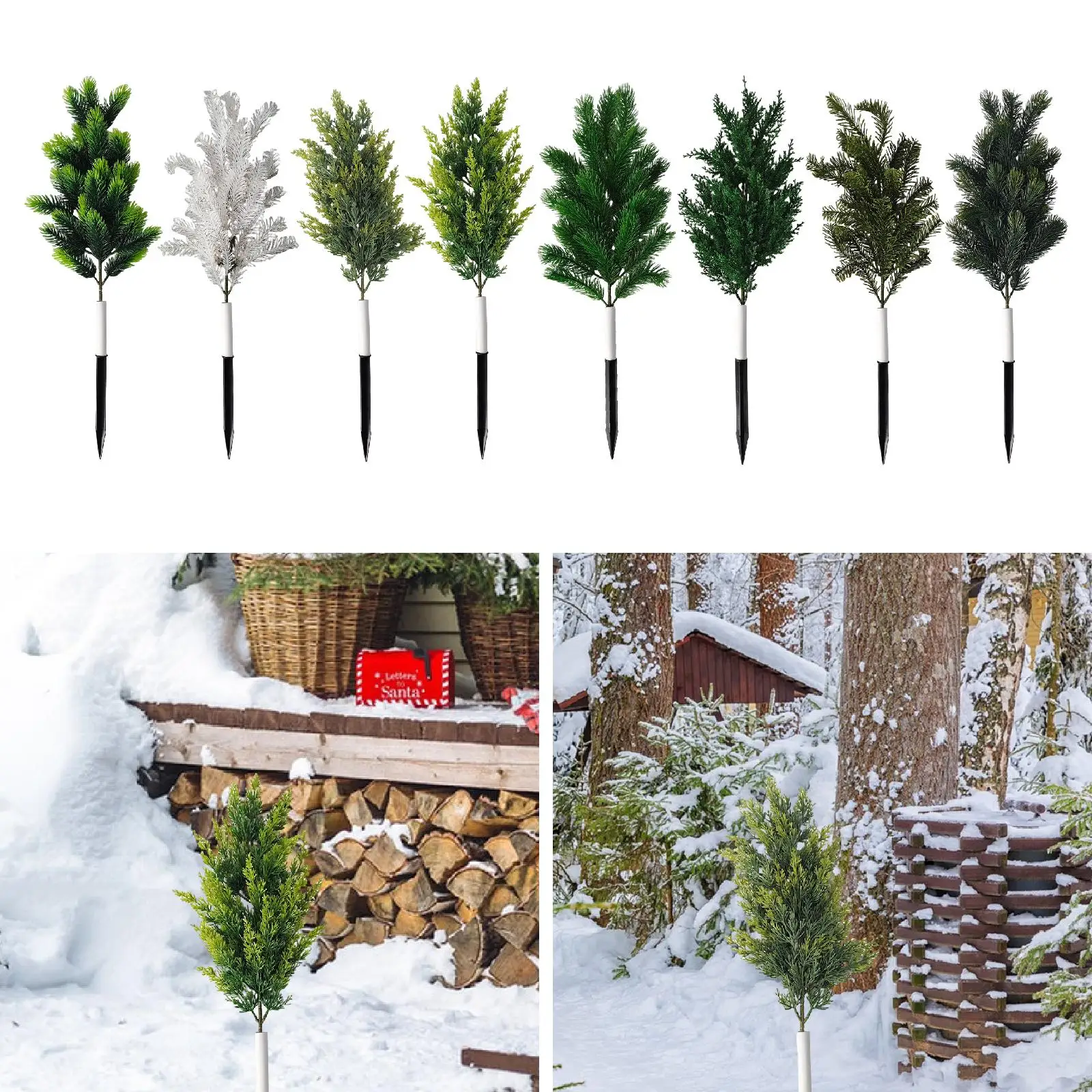 

Artificial Topiary Potted Plant Decoration Landscape Artificial Bushes Fake Plants for Planter Front Porch Walkway Lawn Xmas