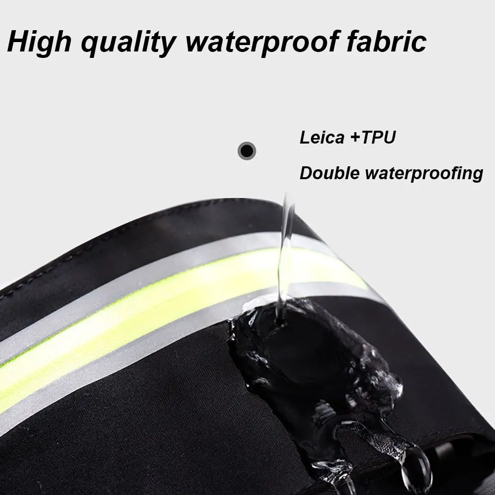 Running Belt Running Reflective Waist Bag Wear-resistant Polyester fibre Marathon Jogging Bag with Reflective Tape Phone Sport