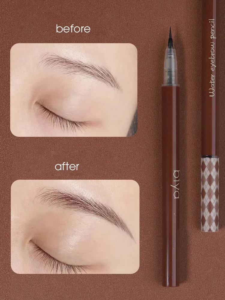 Clear Rooted Water Eyebrow Pen with Natural, Waterproof, Non fading, and Very Fine Liquid Eyebrow Pen