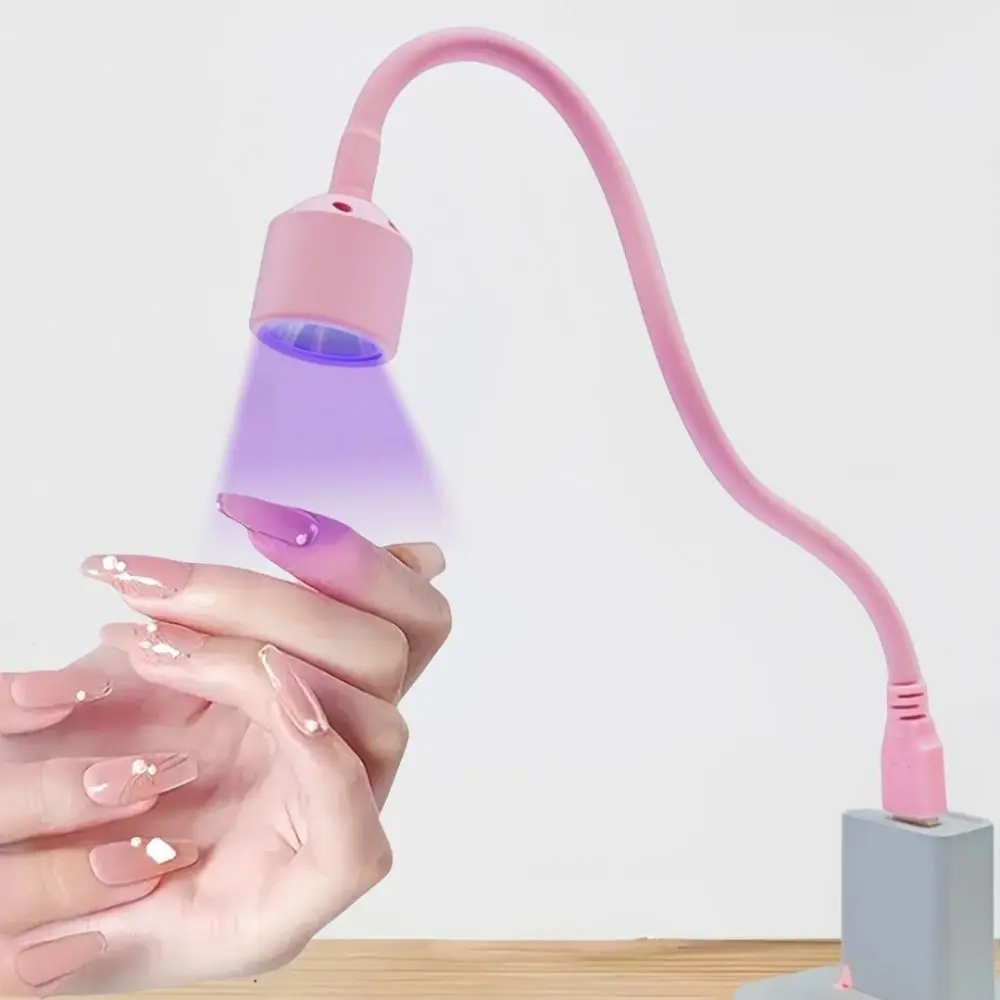 Secador de uñas versátil de secado rápido, lámpara LED portátil ajustable para uñas, Mini secador de luz UV USB Flexible, tienda de belleza