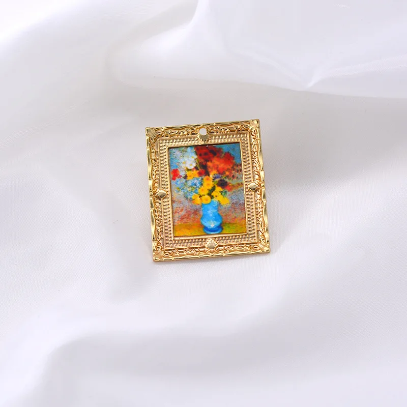 Art Oil Painting Brooches Collection Cartoon Van Gogh Venus Enamel Pin for Women Lapel Pins Badge Bag Shirt Collar Jewelry Gifts - view 5