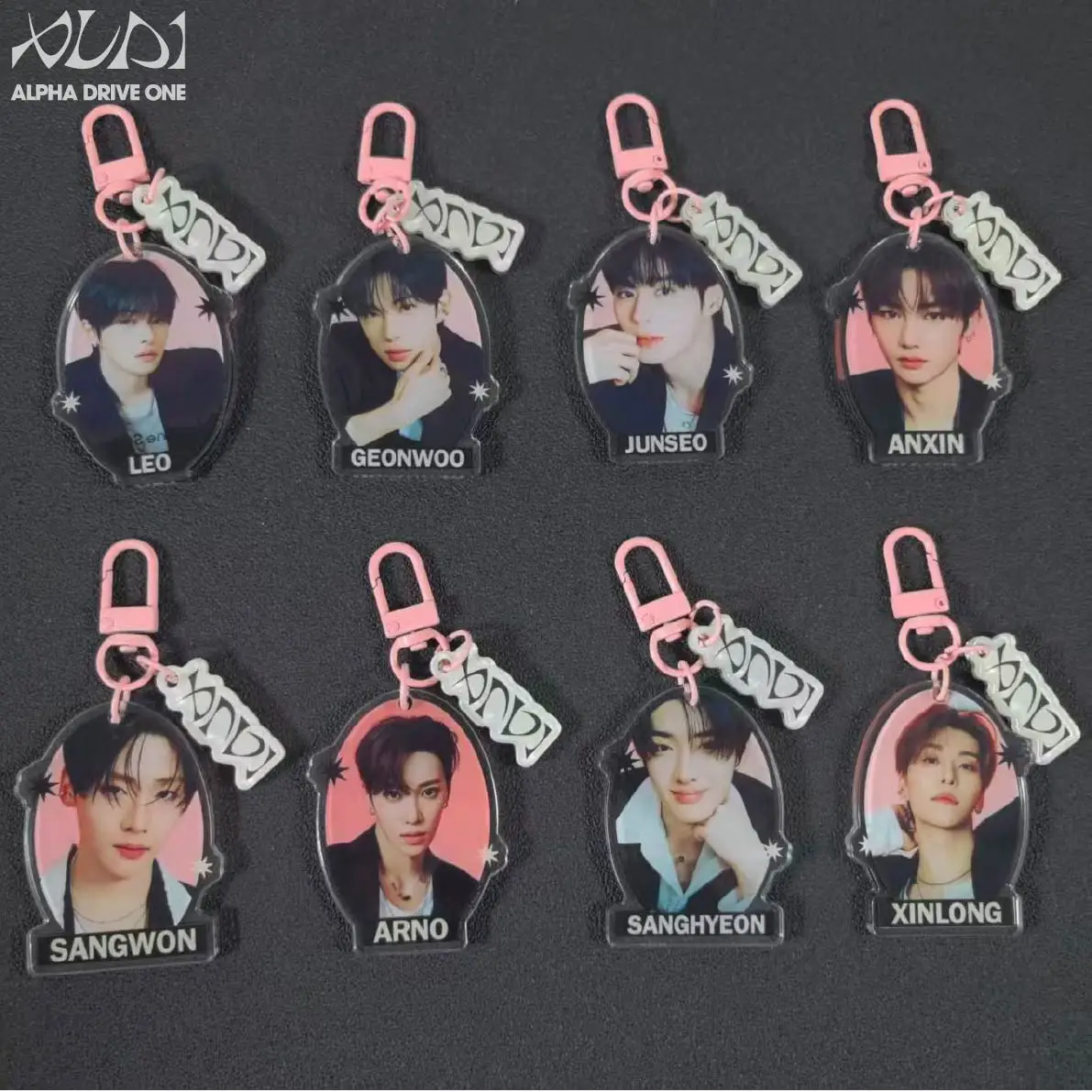 ALD1, Alpha Drive one, Sangwon, Anxin, Xinlong, Geonwoo, Arno, Leo, Sanghyeon, Junseo, Chaveiro de Acrílico Kpop, Pingente para Bolsa, Presente para Fãs