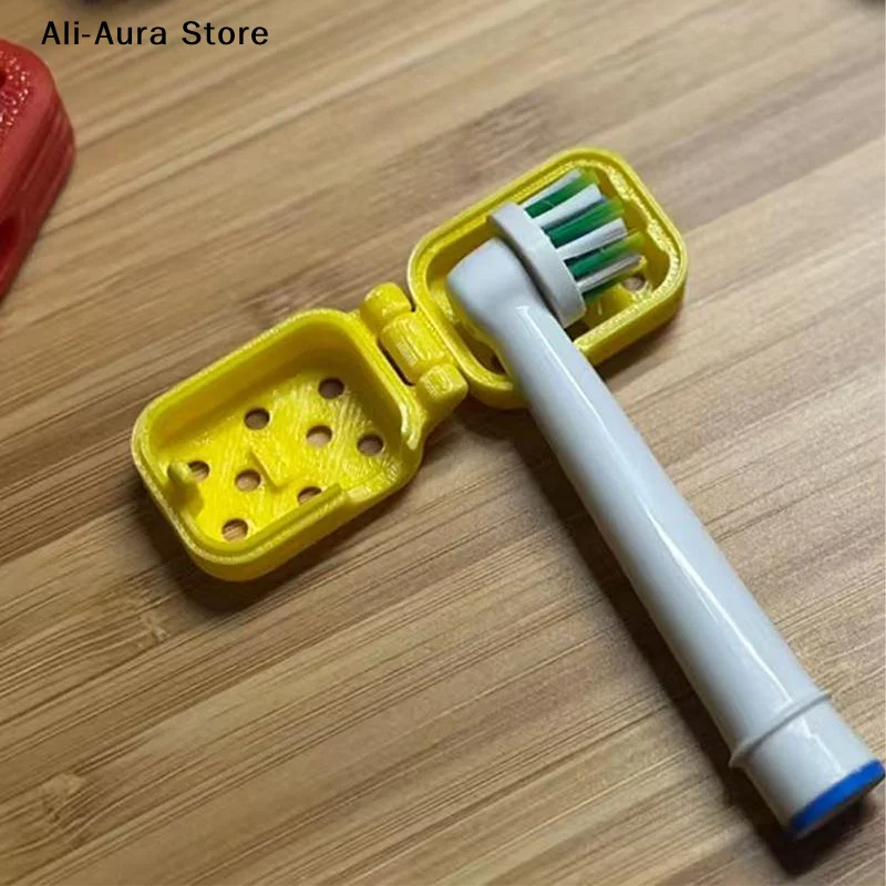 Electric Toothbrush Head Cover: Sonic Toothbrush Cap Travel Protector Plastic Brush Pod Protection Clip Case