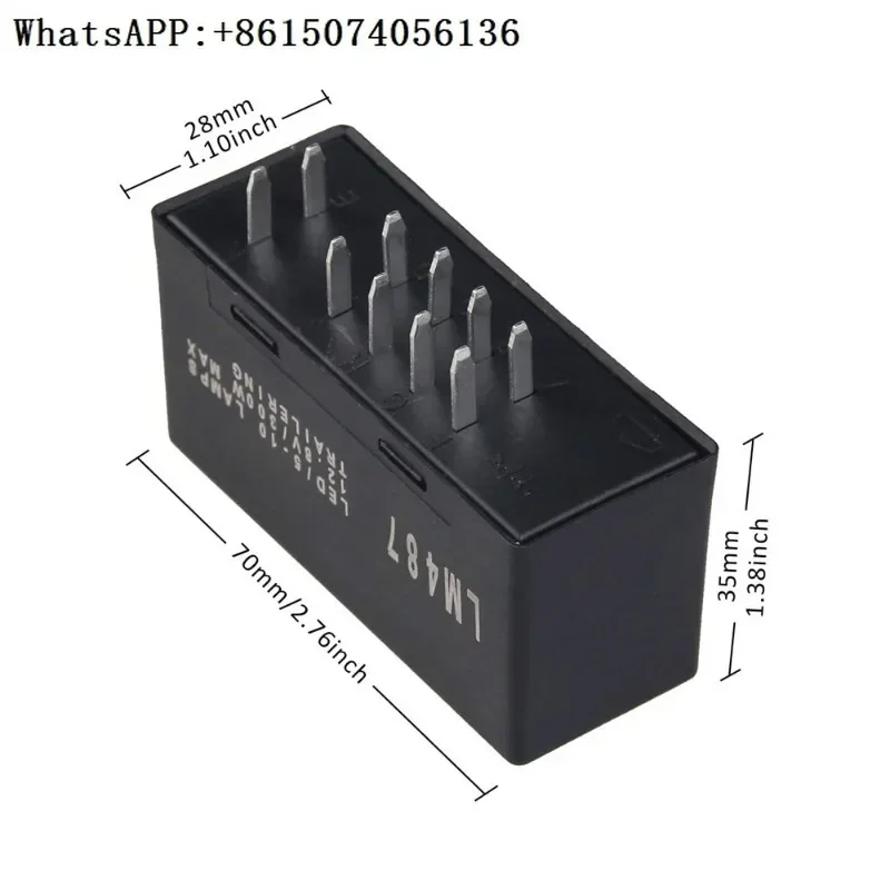 

LM487 prompt LED 10 pin flasher turn signal relay 10383321 15231201