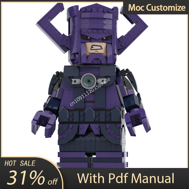 

940pcs Moc Super Heroes Movie Comic Models Galactus Buildable Figure Building Blocks Set Creative Assembly Bricks Toys Kids Gift