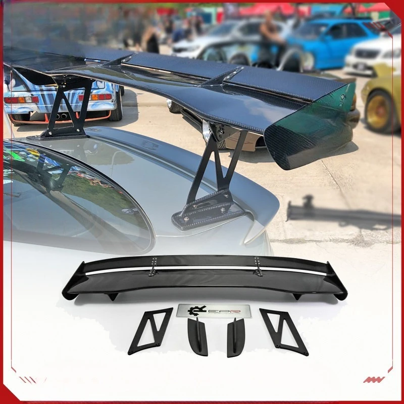 

Suitable For Mitsubishi Evolution10 Yishen Modified Parts, Carbon Fiber GT Large Tail VOLTEX Spoiler Fixed Wind Wing