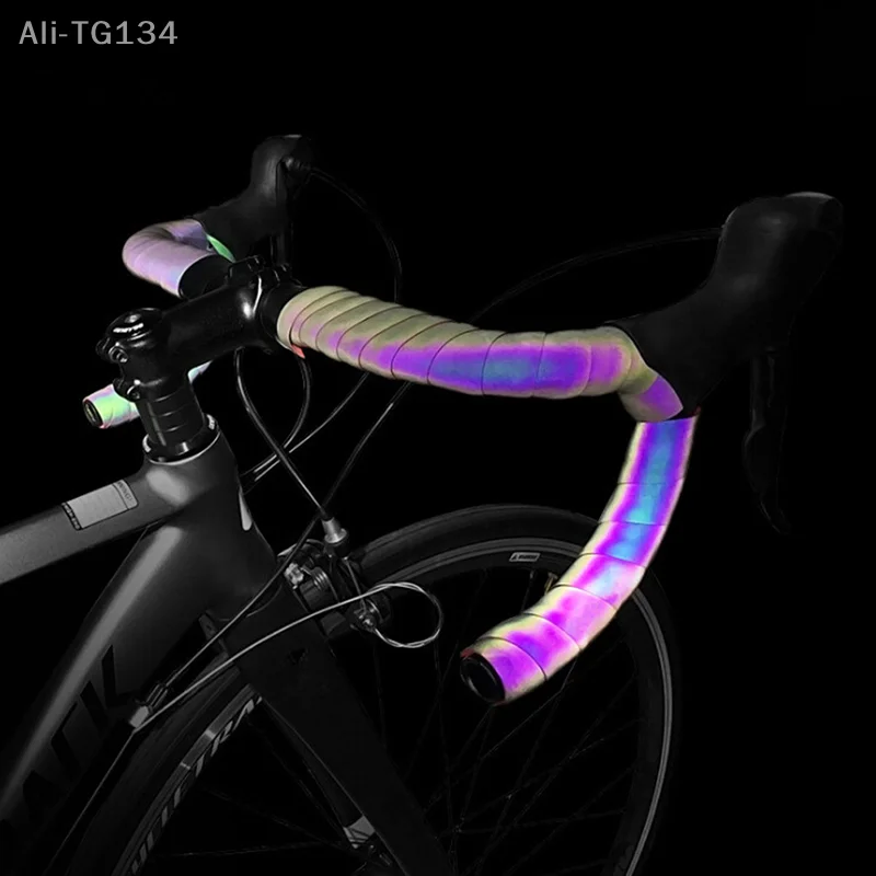 

Cycling Bicycle Handlebar Tape Light Reflective Bike Bar Tape Wrap Pu Leather SHIDWJ