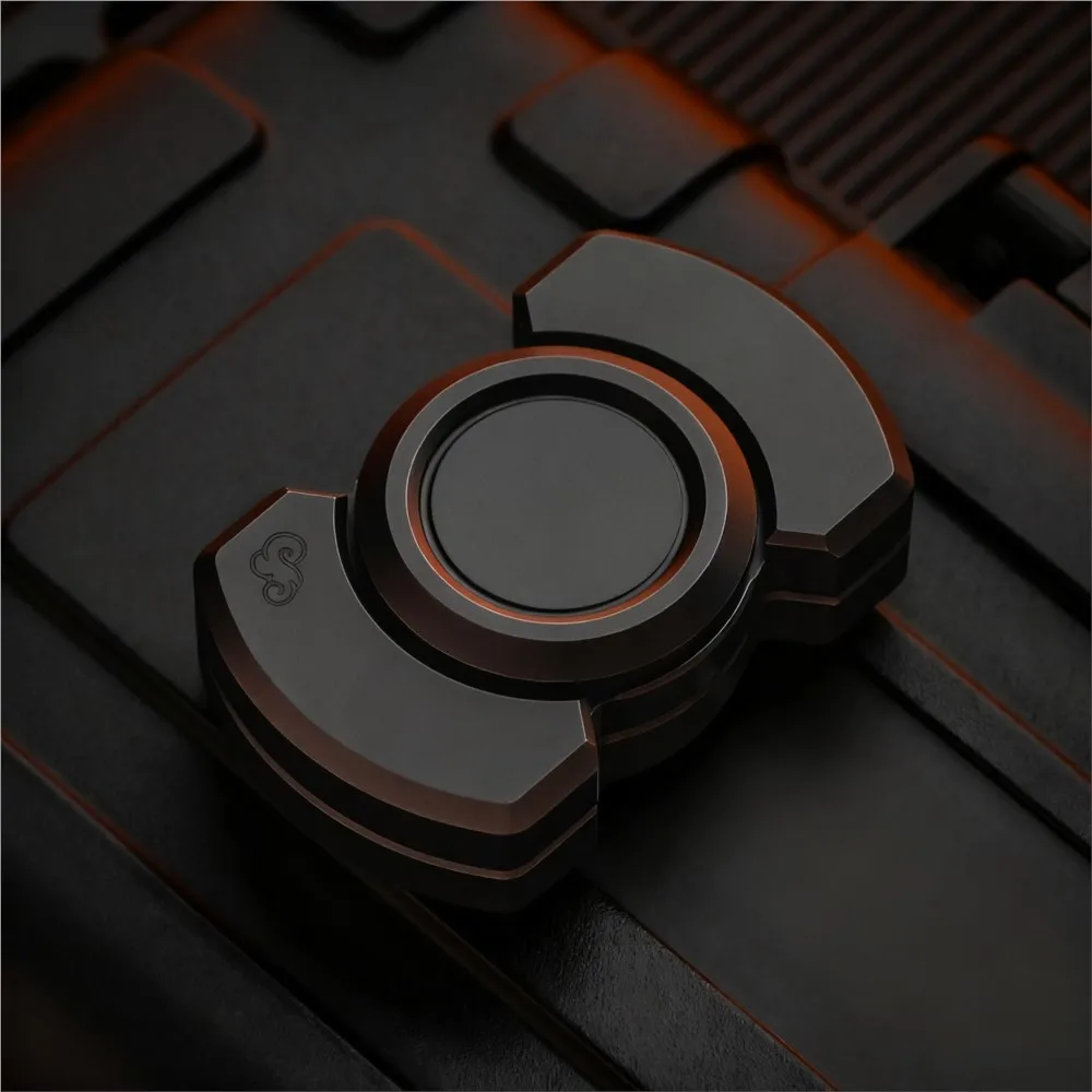 3 IN 1 Giocattoli Fidget Spinner Moneta tattile Clicando Fidget Toy Giocattoli per l'ansia Gadget multifunzionali per alleviare l'ansia