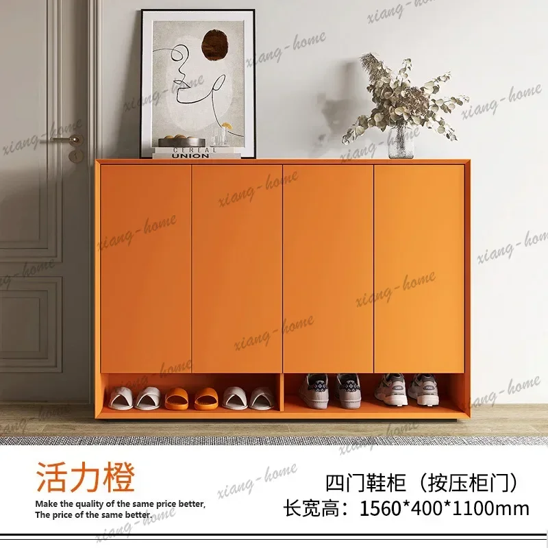 PG   Minimalist Shoe Cabinet Lacquer Home Entrance Large Capacity Storage