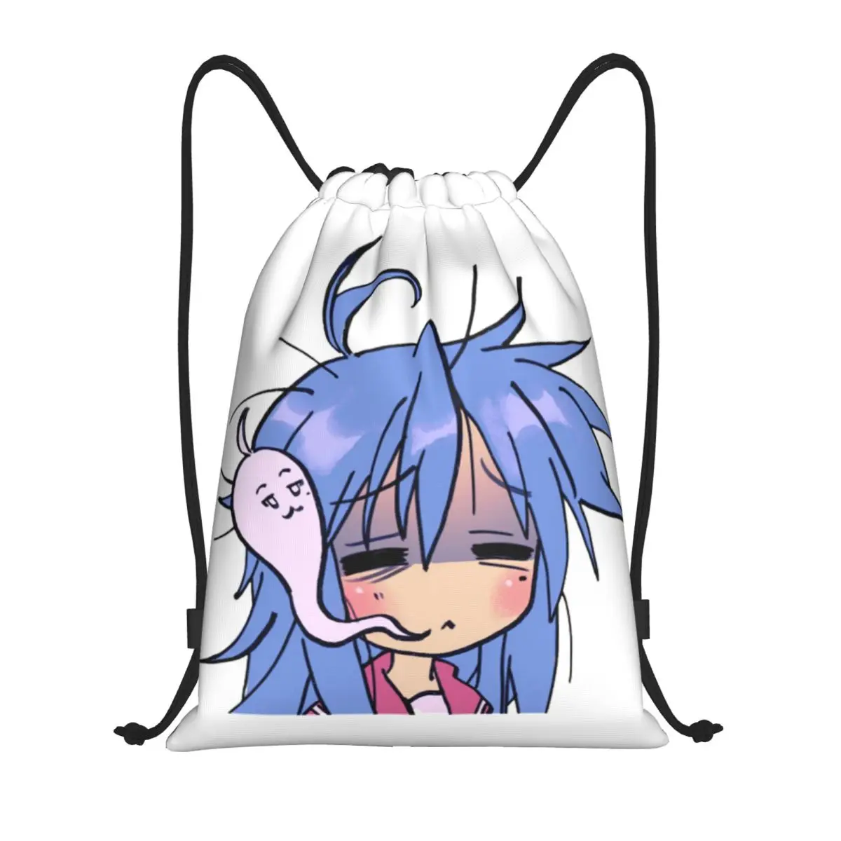

Dead Tired Izumi Konata Lucky Star Backpacks Casual Drawstring Bags Sports Bag Book Bags for Man Woman School