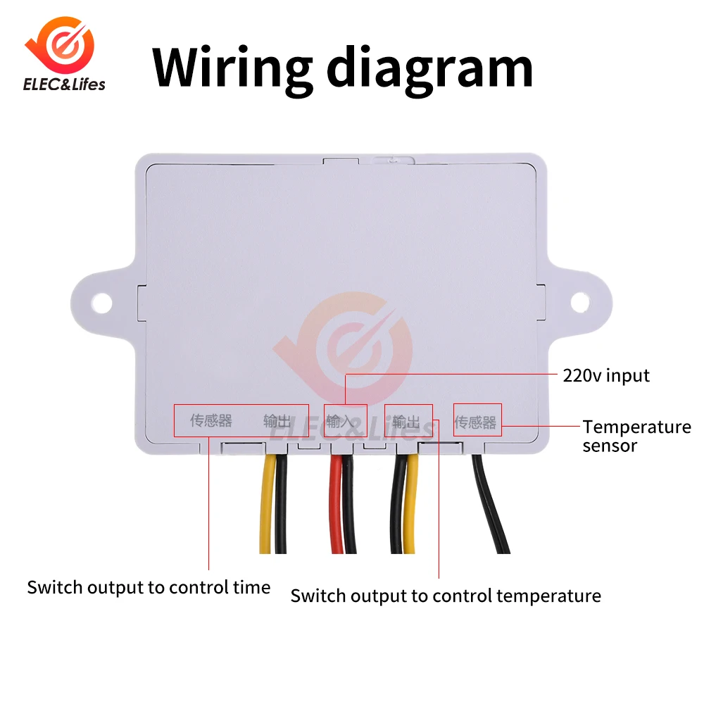 W1011A LED الرقمية متحكم في الوقت درجة الحرارة ترموستات التبديل ميزان الحرارة منظم الحرارة مع جهاز التحكم عن بعد 12/24/110 فولت/220 فولت