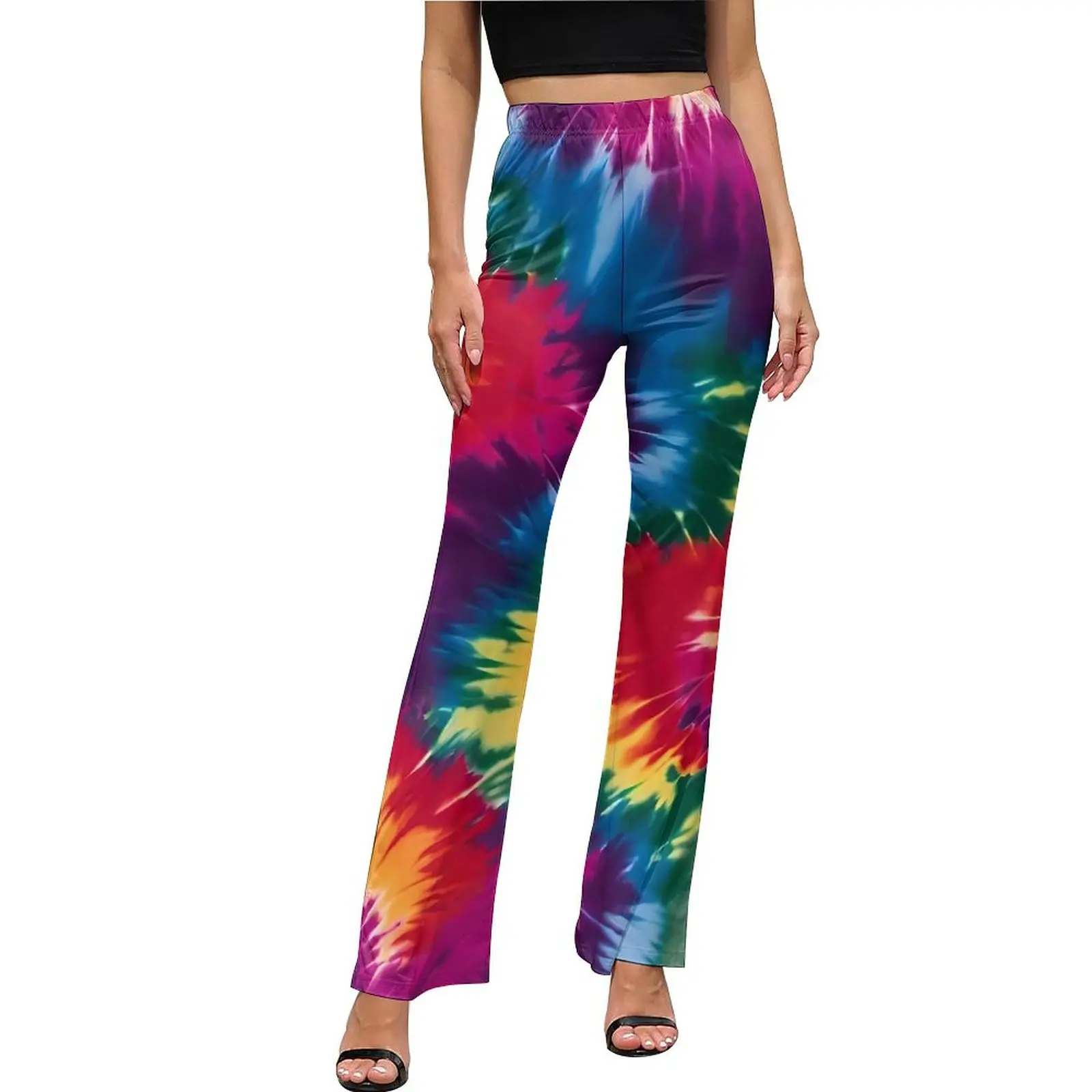 

Tie Dye Galore Pants Abstract Art Casual Flare Trousers Summer Female Printed Aesthetic Slim Pants