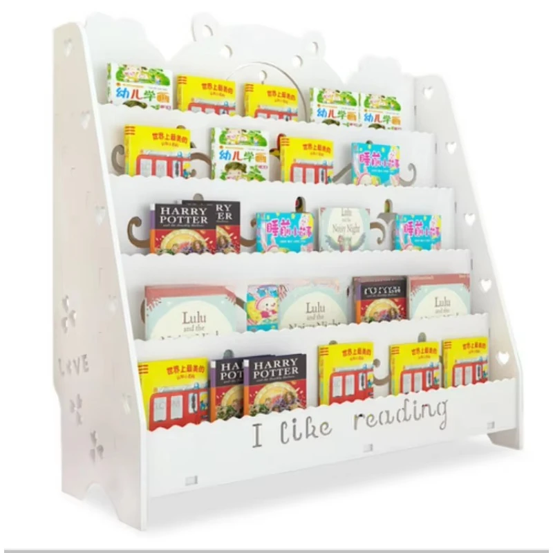 Stylish Kids' Wooden Bookshelf – Ideal for a Children's Bedroom  Durable and Safe Bookcase Made of High-Quality Wood