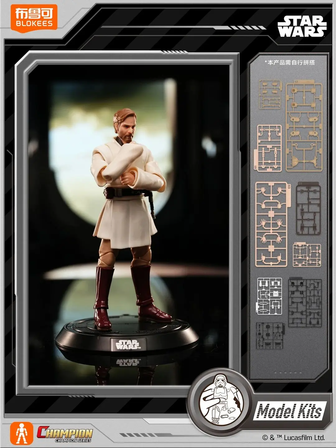 New Stock Blokees Star Wars Obi Wan Kenobi Commander Cody 15cm Articulated Figure Model Kit Collectible Display Gift Toys
