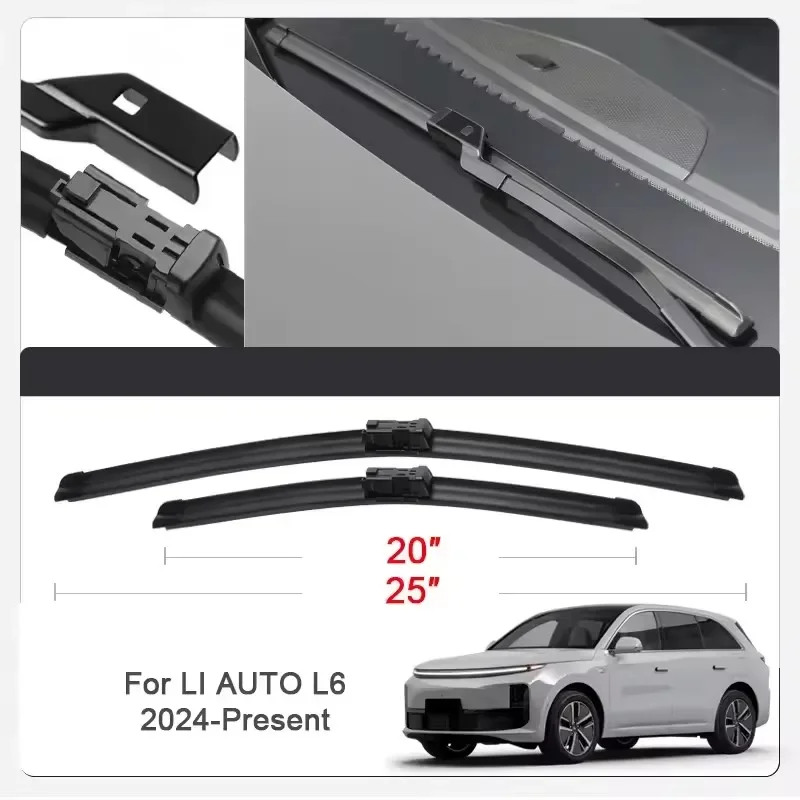 

2PCS Car Wiper Blades for LI AUTO LIXIANG L6,L7,L8,L9,ONE Front Windscreen Windshield Double Rubber Car Accessories